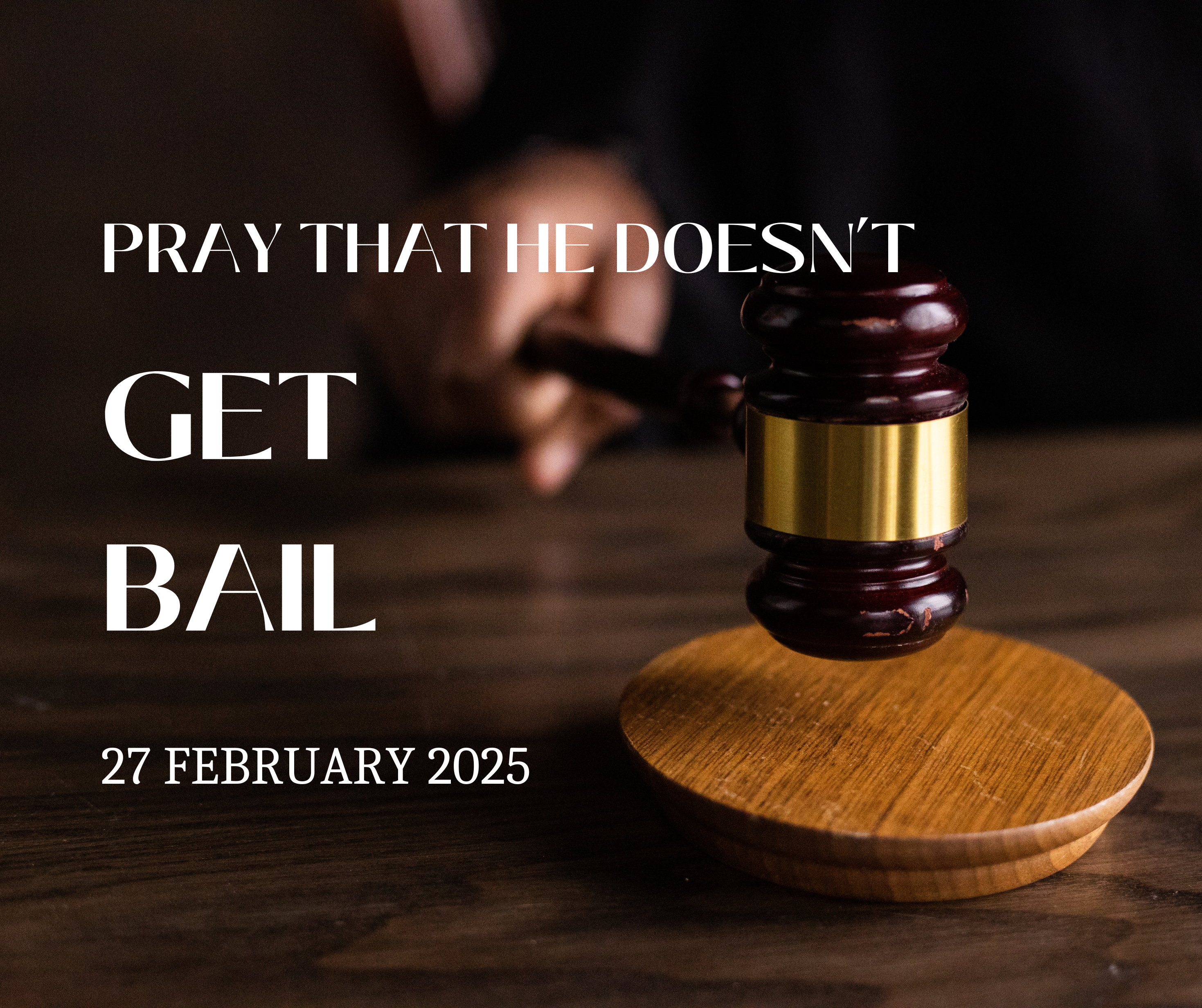 No bail! Being drunk is not a crime. Raping someone is a crime. Image